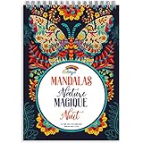 Livres de coloriage adulte Colorya Mandala Édition Nature Nuit Magique