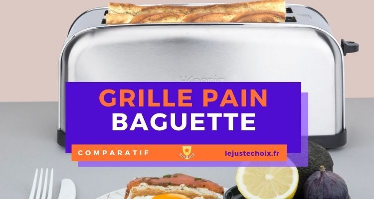 Grille-Pain, Fente Large Spécial Baguette