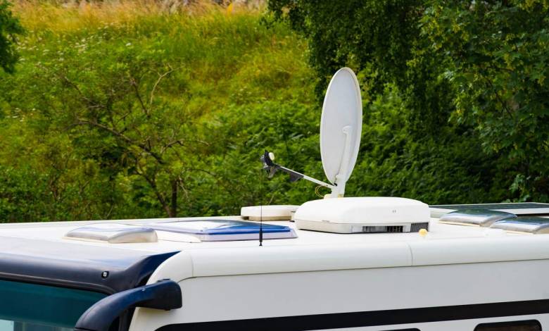 Antenne TV camping car installation